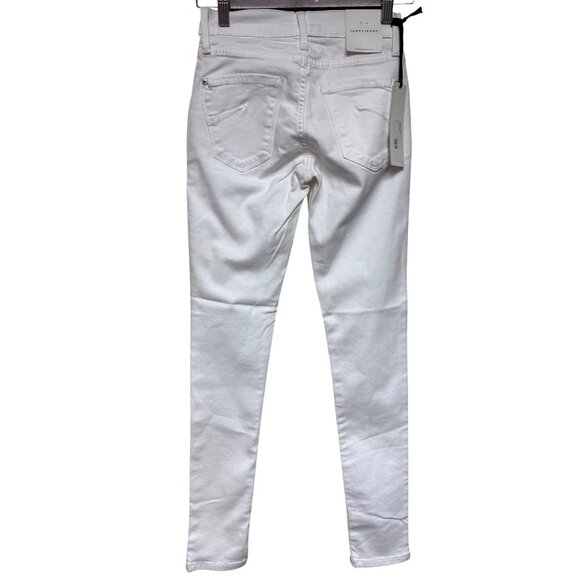 James Jeans Women's Leggings Faux Front Pockets Twiggy White Size 24 NEW Spots - Picture 5 of 12